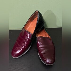 Marc Jacobs Glossy Maroon Loafers